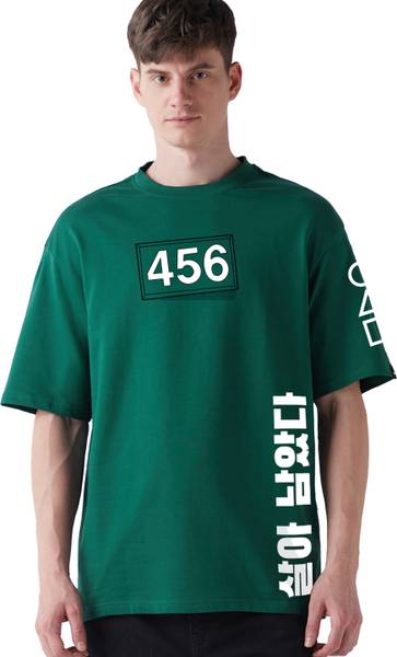 BEWAKOOF Graphic Print Men Round Neck Green T-Shirt
