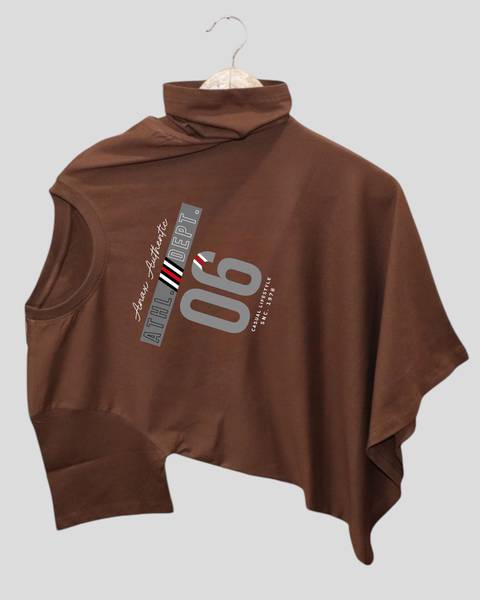 Magneto Printed Men Crew Neck Brown T-Shirt