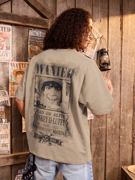 The Souled Store Printed Men Round Neck Grey T-Shirt