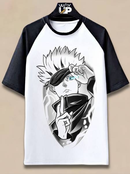 Wayup Graphic Print Men Round Neck White T-Shirt