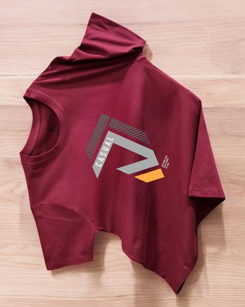 Magneto Printed Men Crew Neck Maroon T-Shirt
