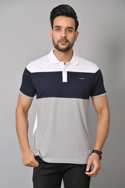 Arbour Colorblock Men Polo Neck Multicolor T-Shirt