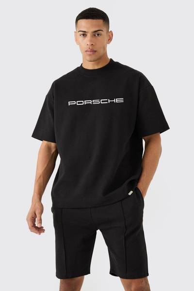 SQF Printed Men Round Neck Black T-Shirt