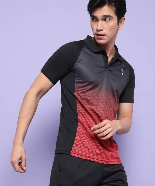 CAMPUS SUTRA Graphic Print Men Polo Neck Multicolor T-Shirt