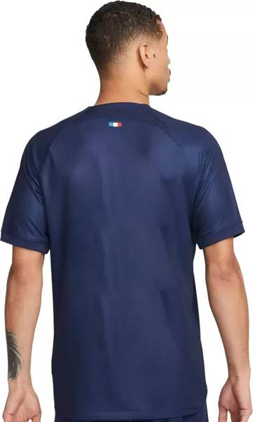 UNIQ Typography Men Round Neck Navy Blue T-Shirt
