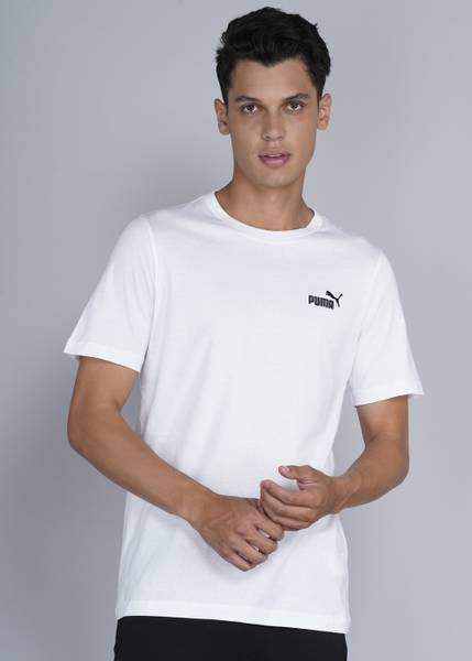 PUMA Printed Men Crew Neck White T-Shirt