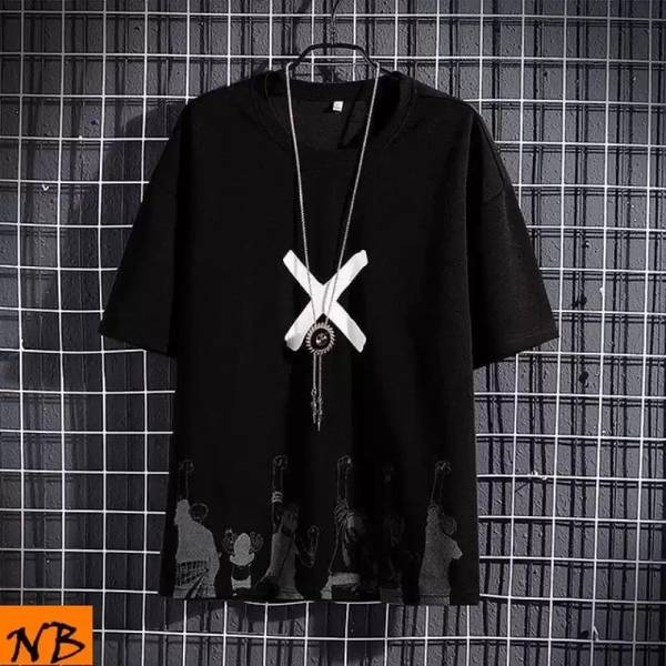 Neu Look Printed Men Round Neck Black T-Shirt