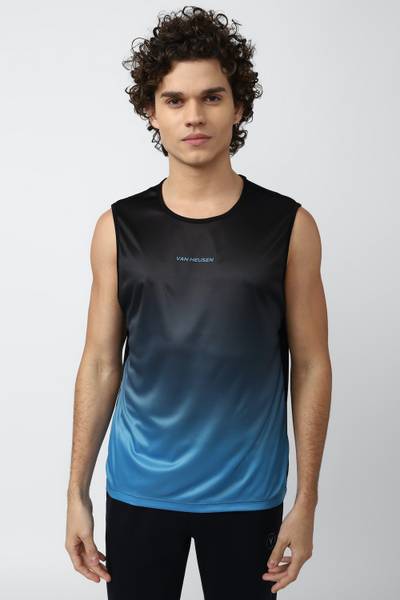 VAN HEUSEN Tie & Dye Men Round Neck Multicolor T-Shirt