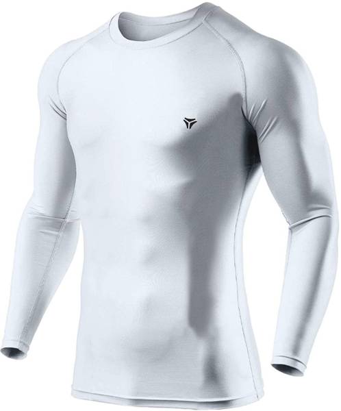 Kyk Solid Men Round Neck White T-Shirt