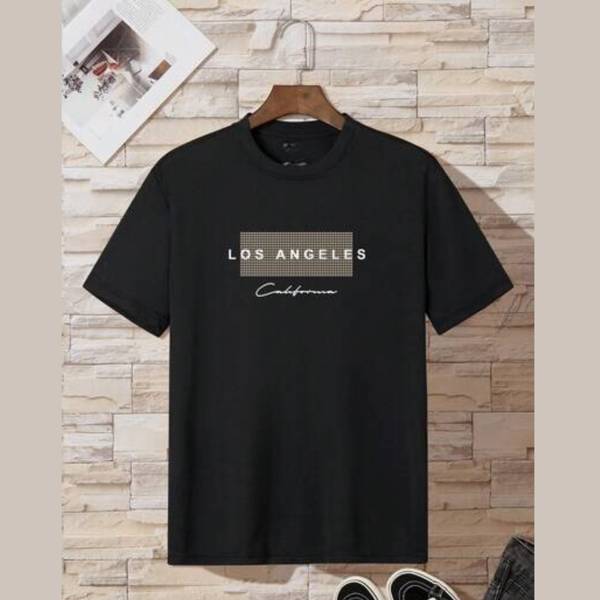 requin Printed Men Round Neck Black T-Shirt