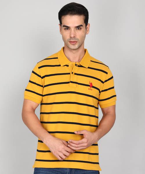 Us polo yellow 2025 t shirt