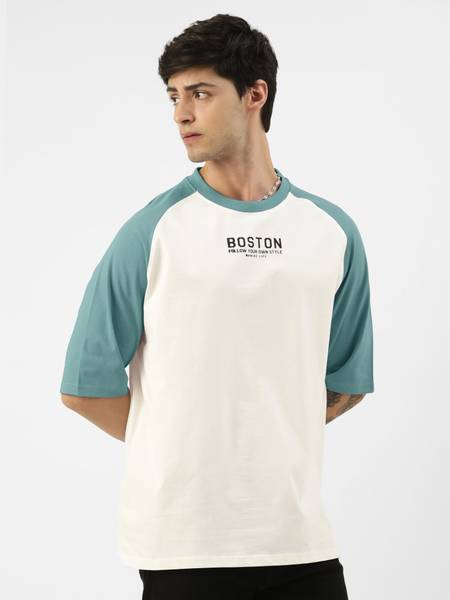maniac white round t shirt