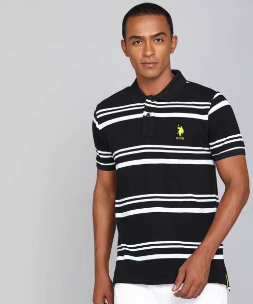 Us polo assn black t shirt sale