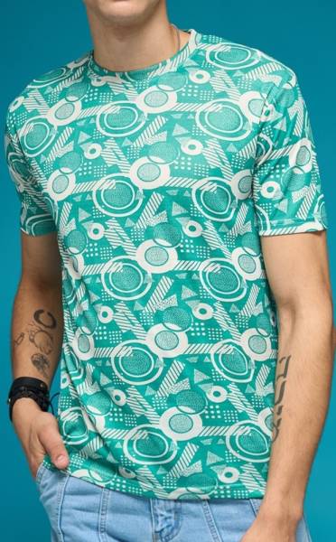 Smartees Printed Men Round Neck Multicolor T-Shirt