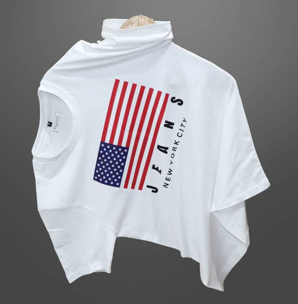 Magneto Printed, Typography Men Round Neck White T-Shirt