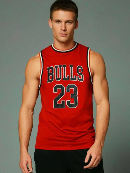 Fashion Fusion Typography Men Round Neck Red T-Shirt