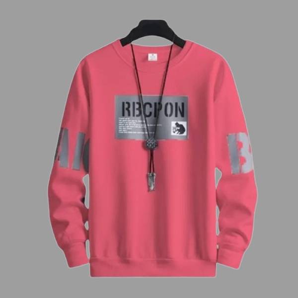 R ROCKIN TEES Printed, Typography Men Round Neck Pink T-Shirt