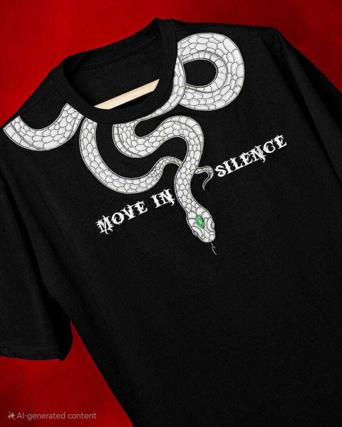 fashionc Printed Men Round Neck Black T-Shirt