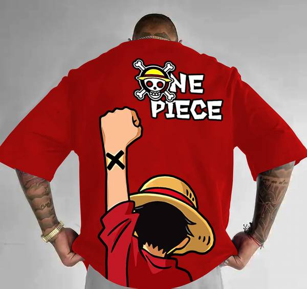 LGR FASHION Printed Men Round Neck Red T-Shirt