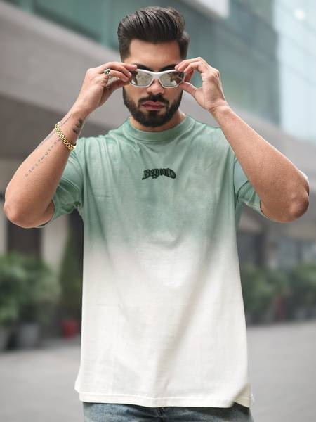 MANIAC Printed Men Round Neck White T-Shirt