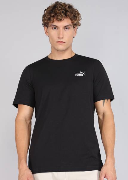 PUMA Printed Men Crew Neck Black T-Shirt