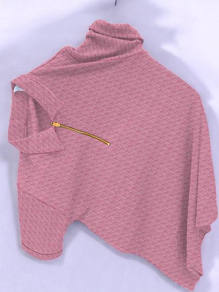 BURRMELLOW Self Design Men Polo Neck Pink T-Shirt