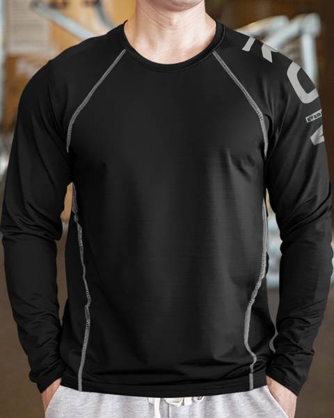 EyeBogler Solid Men Round Neck Black T-Shirt