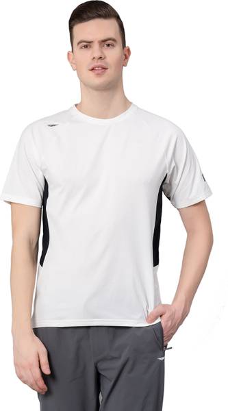 RED TAPE Colorblock Men Round Neck White T-Shirt