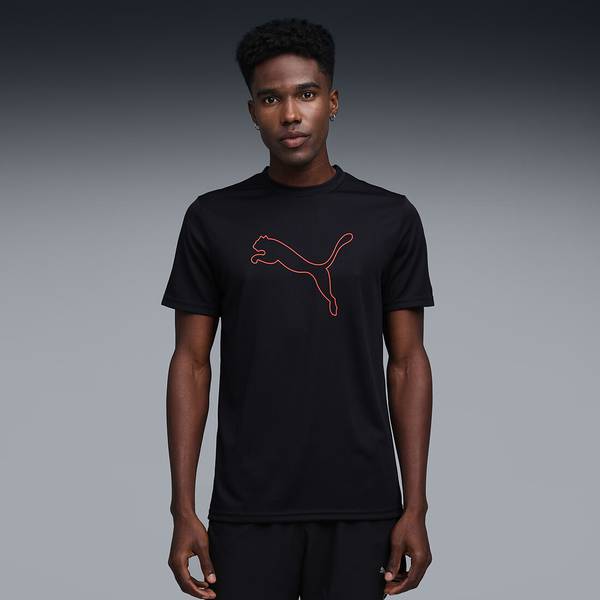 PUMA Printed Men Round Neck Black T-Shirt