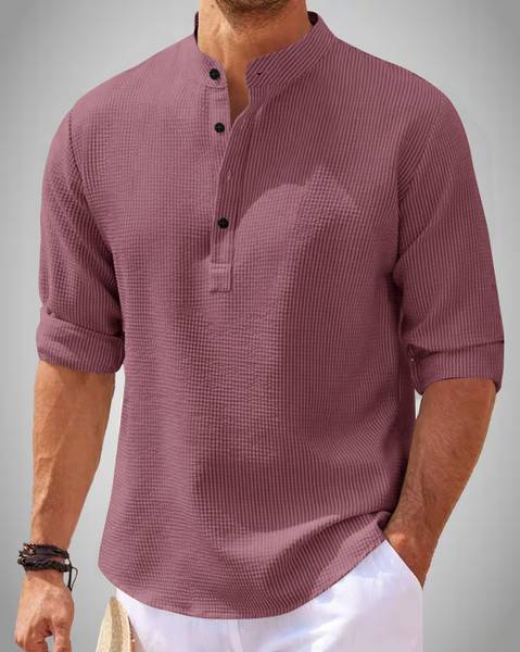 HOODLER Men Solid Straight Kurta