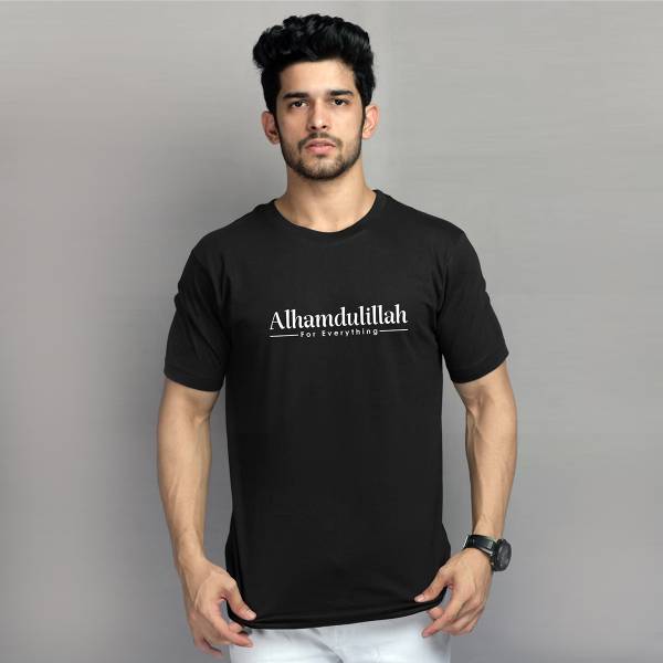 TTFPL FASHION STORE Graphic Print Men Round Neck Black T-Shirt