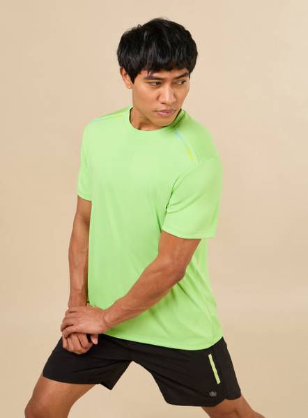 Cult Graphic Print Men Round Neck Green T-Shirt