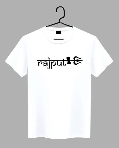 geetaffashion Printed Men Round Neck White T-Shirt