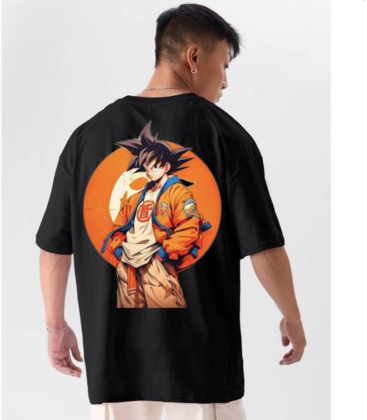 krywikry Printed Men Round Neck Black T-Shirt