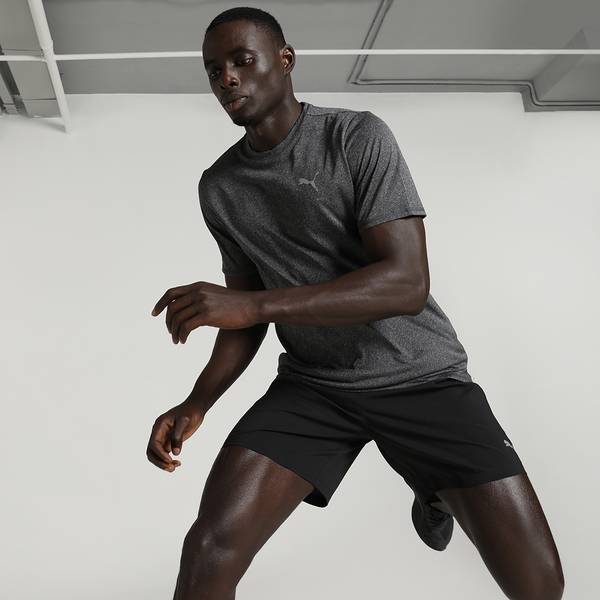 PUMA Solid Men Crew Neck Black T-Shirt