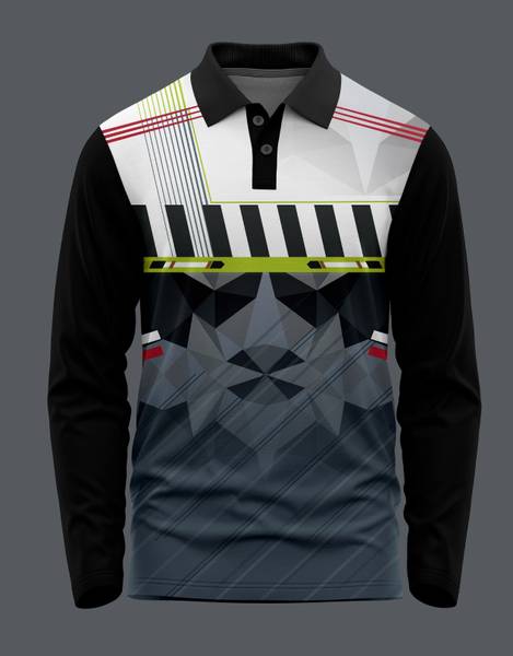 EpicSports Printed Men Polo Neck Multicolor T-Shirt