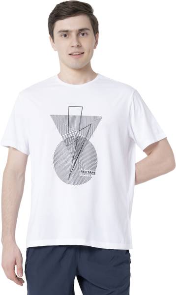RED TAPE Graphic Print Men Round Neck White T-Shirt