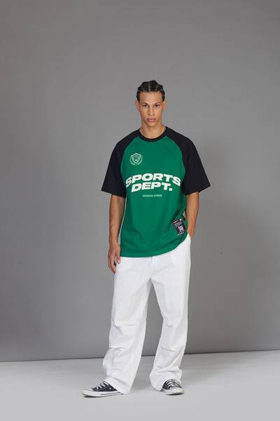 Bonkers Corner Typography Men Round Neck Green T-Shirt