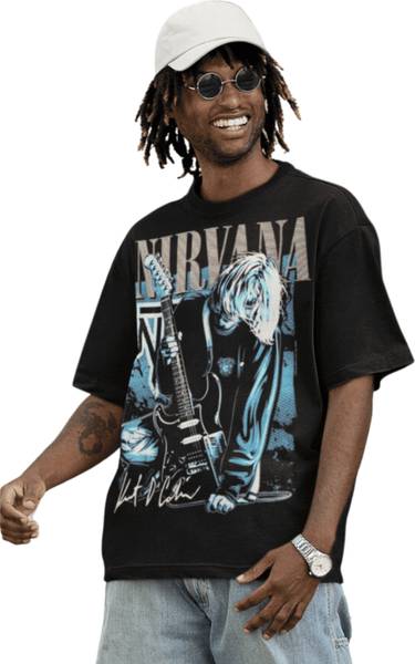 Oversized tshirt Printed, Typography Men Round Neck Black T-Shirt