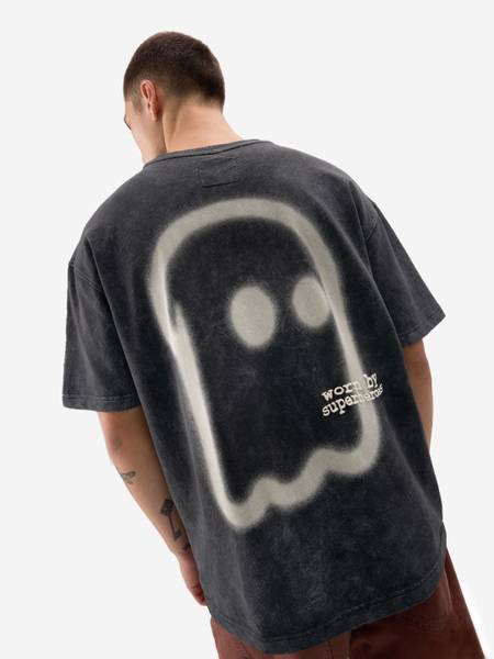 The Souled Store Graphic Print Men Round Neck Grey T-Shirt