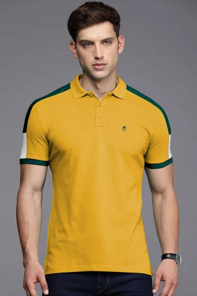 JASANIDPS Striped Men Polo Neck Multicolor T-Shirt