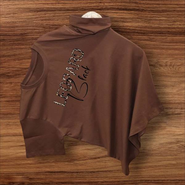 Magneto Printed Men Round Neck Brown T-Shirt