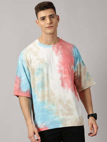 THE HOLLANDER Printed Men Round Neck Multicolor T-Shirt