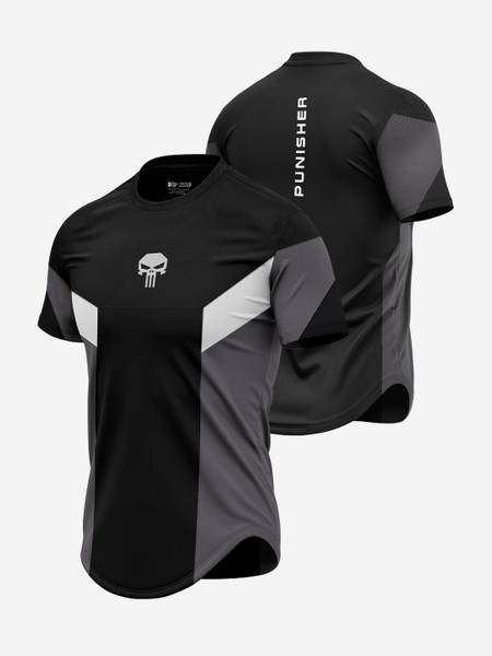 The Souled Store Printed Men Round Neck Grey T-Shirt