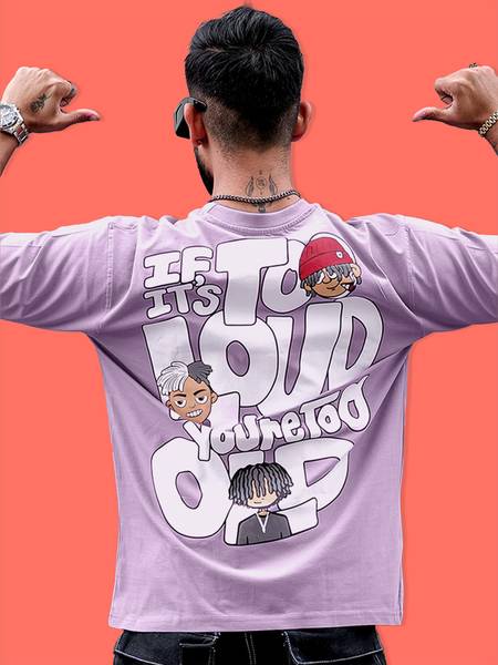 MANIAC Printed Men Round Neck Purple T-Shirt