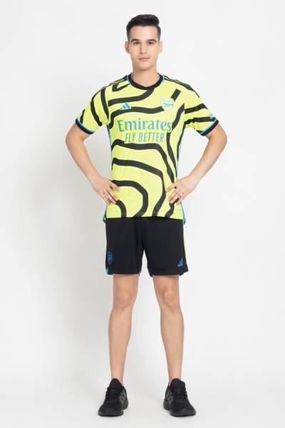 ADIDAS Printed Men Round Neck Yellow T-Shirt
