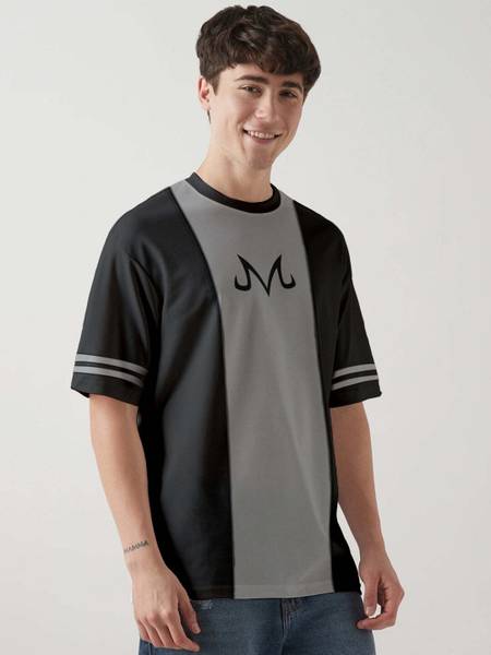 Thecrazymonk Printed Men Round Neck Grey T-Shirt