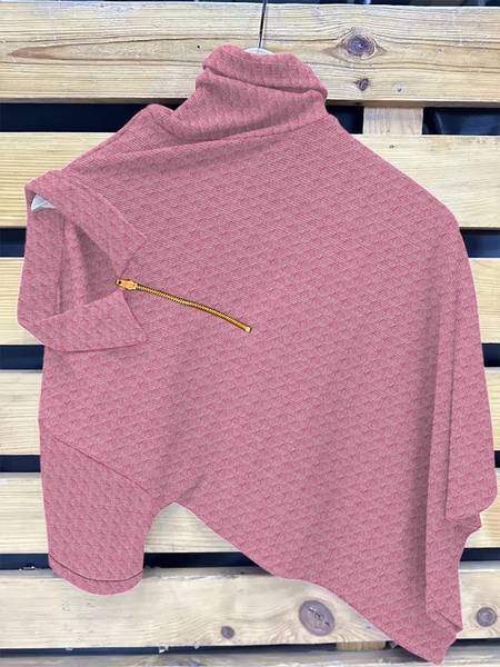 KAJARU Self Design Men Polo Neck Pink T-Shirt