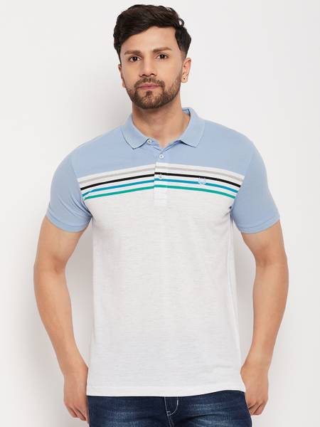 DUKE Colorblock Men Polo Neck Multicolor T-Shirt