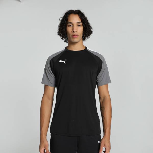 PUMA Solid Men Crew Neck Black T-Shirt